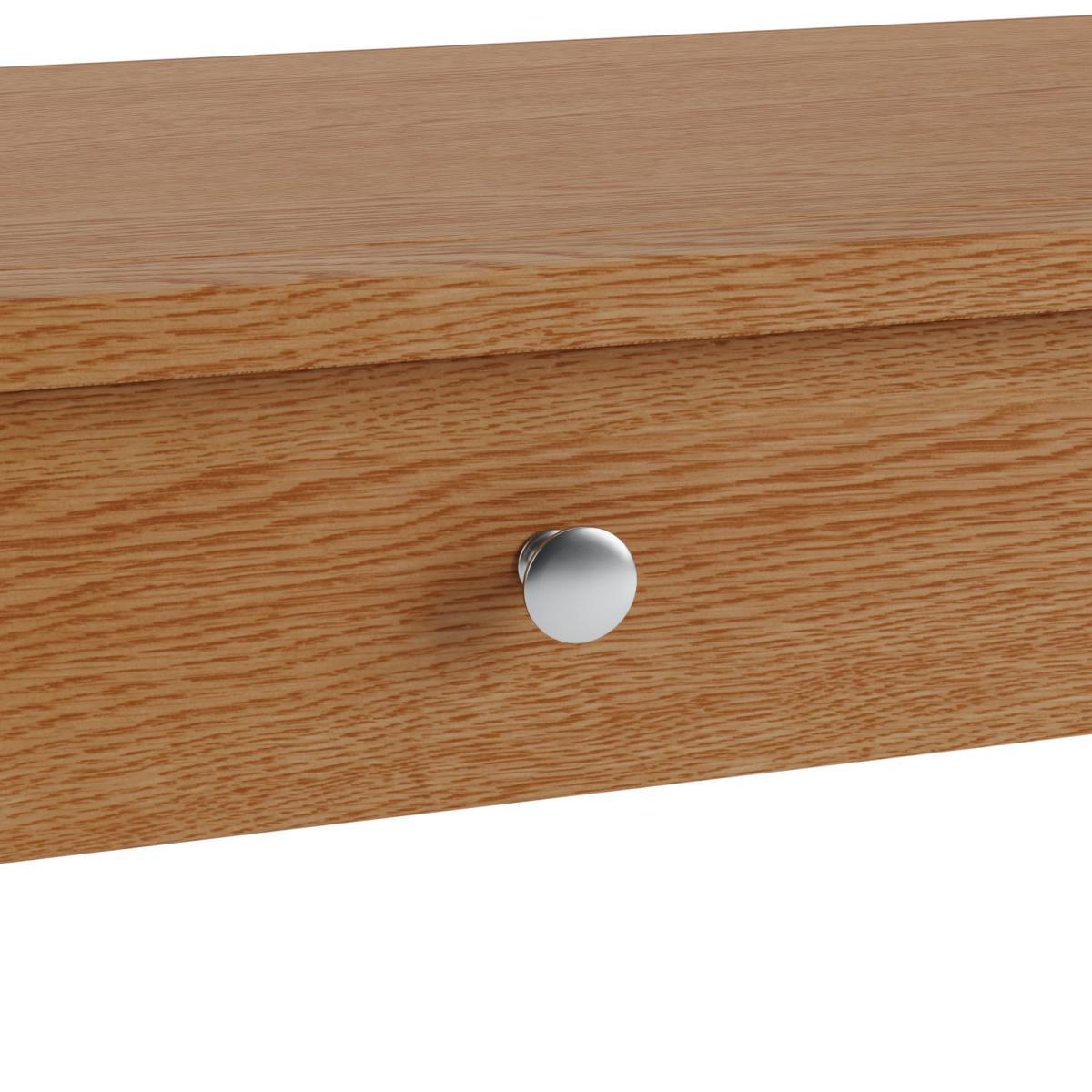 Bromley Slim Line Desk Oak Brown – image 8