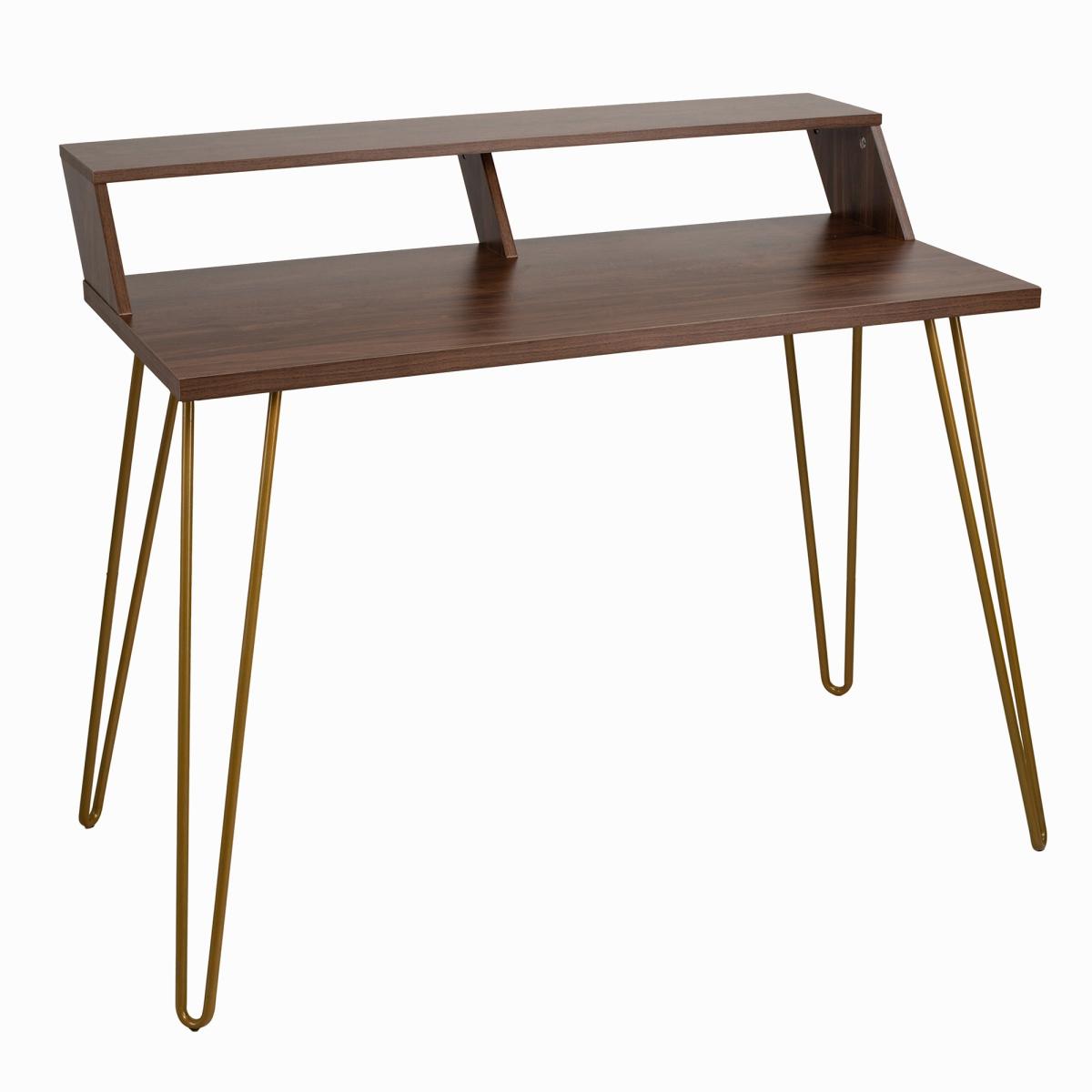 Bea Walnut Smart Desk Brown – image 2