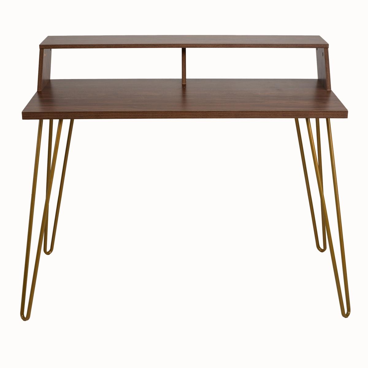 Bea Walnut Smart Desk Brown – image 3