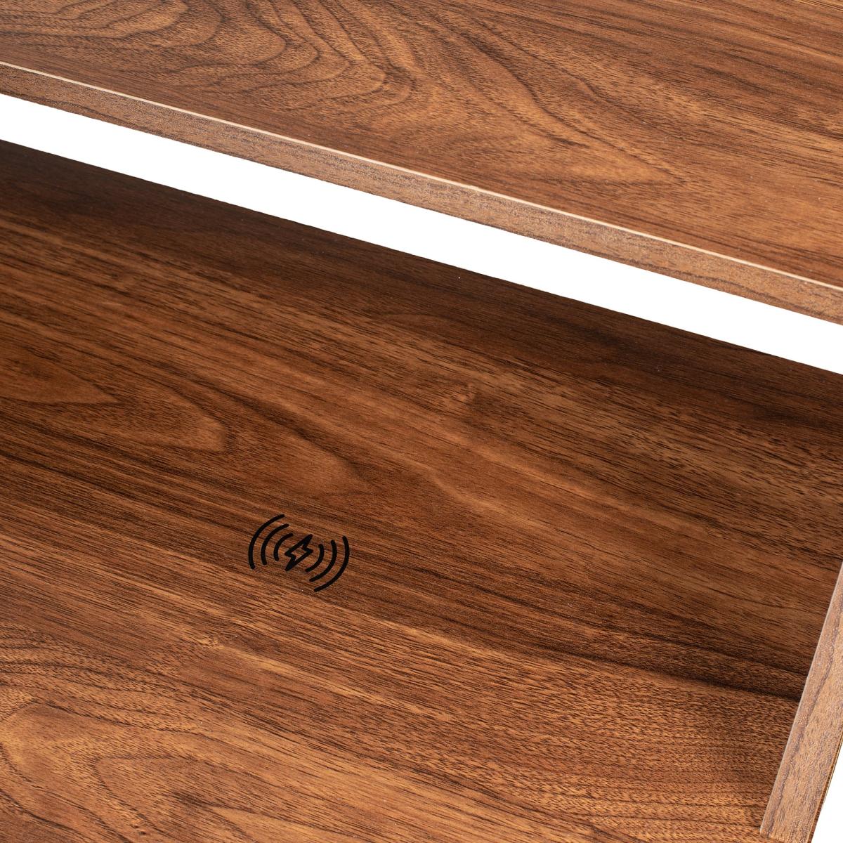 Bea Walnut Smart Desk Brown – image 5