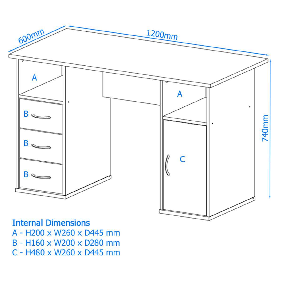 Maryland Desk - Beech Brown – image 5