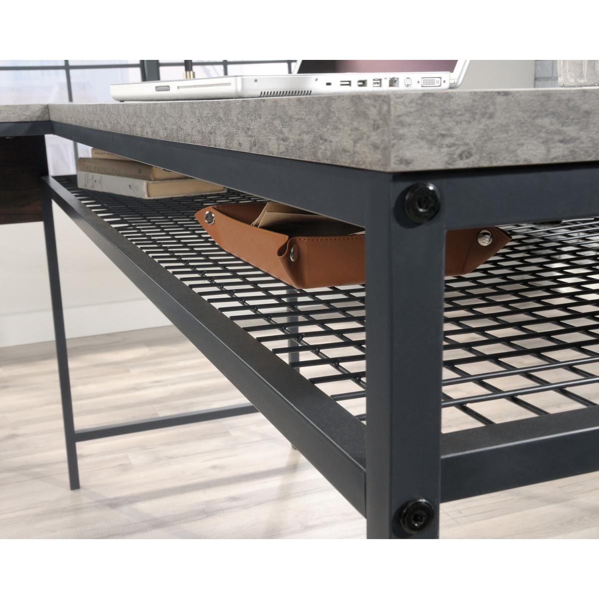 Market L-Shaped Desk in Walnut & Slate Grey – image 7