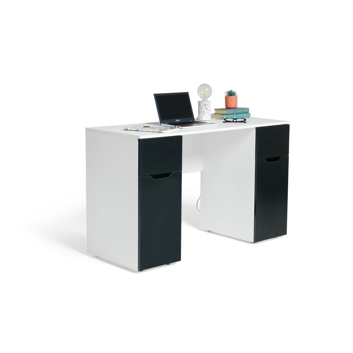 Habitat Pob Double Pedestal Desk - Black – image 3