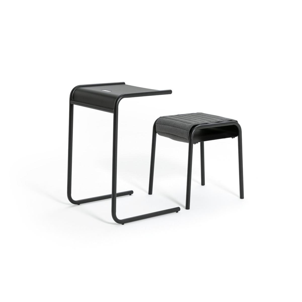 Habitat Contemporary Office Desk and Chair Set - Black – image 10