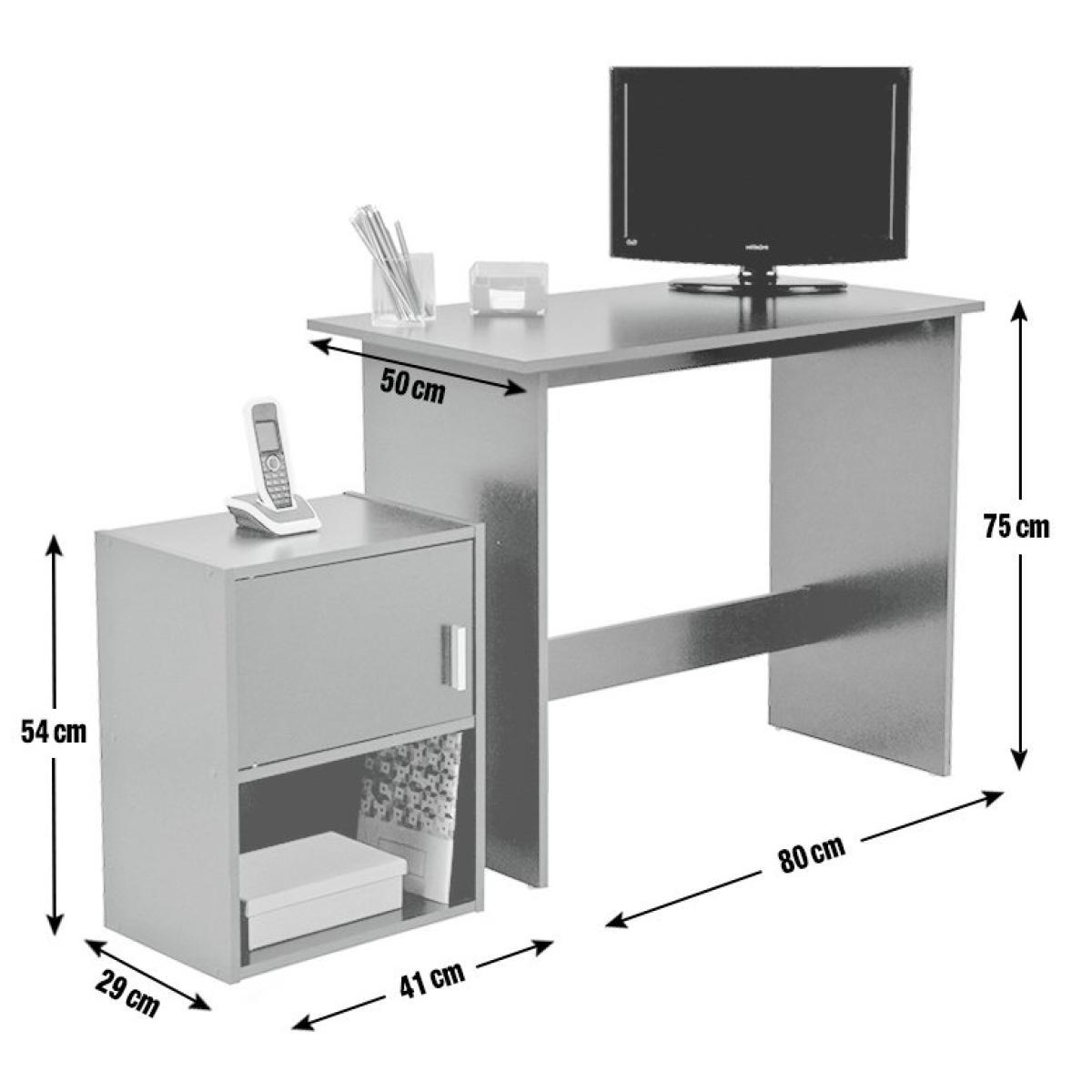 Habitat Soho Office Desk and Cabinet Package - Black – image 5