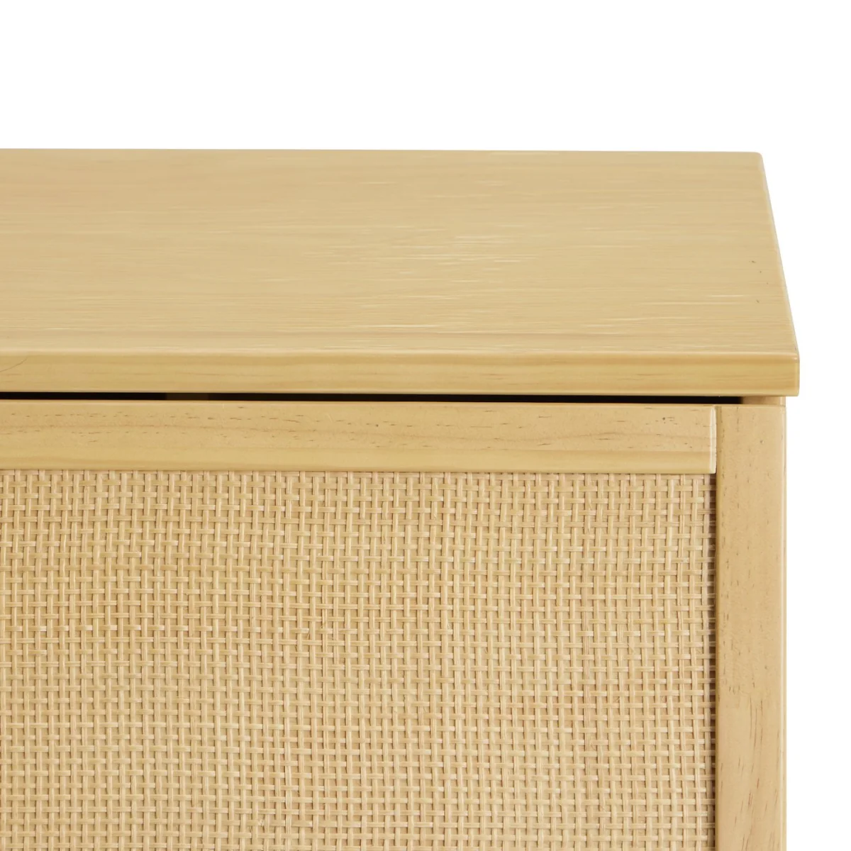 Habitat Simone Hideway Rattan Desk - Oak – image 5