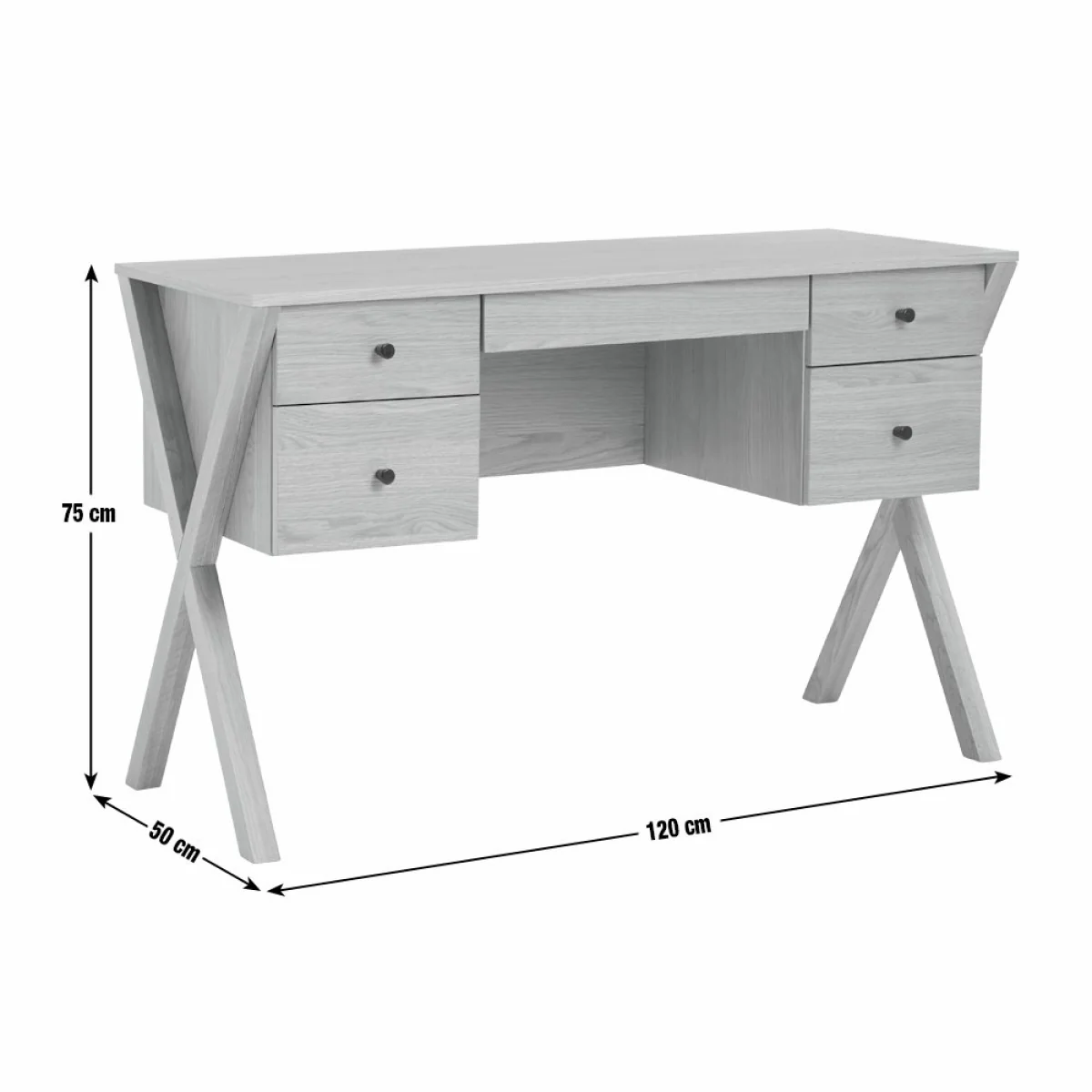 Habitat Harlene Desk - Oak – image 9