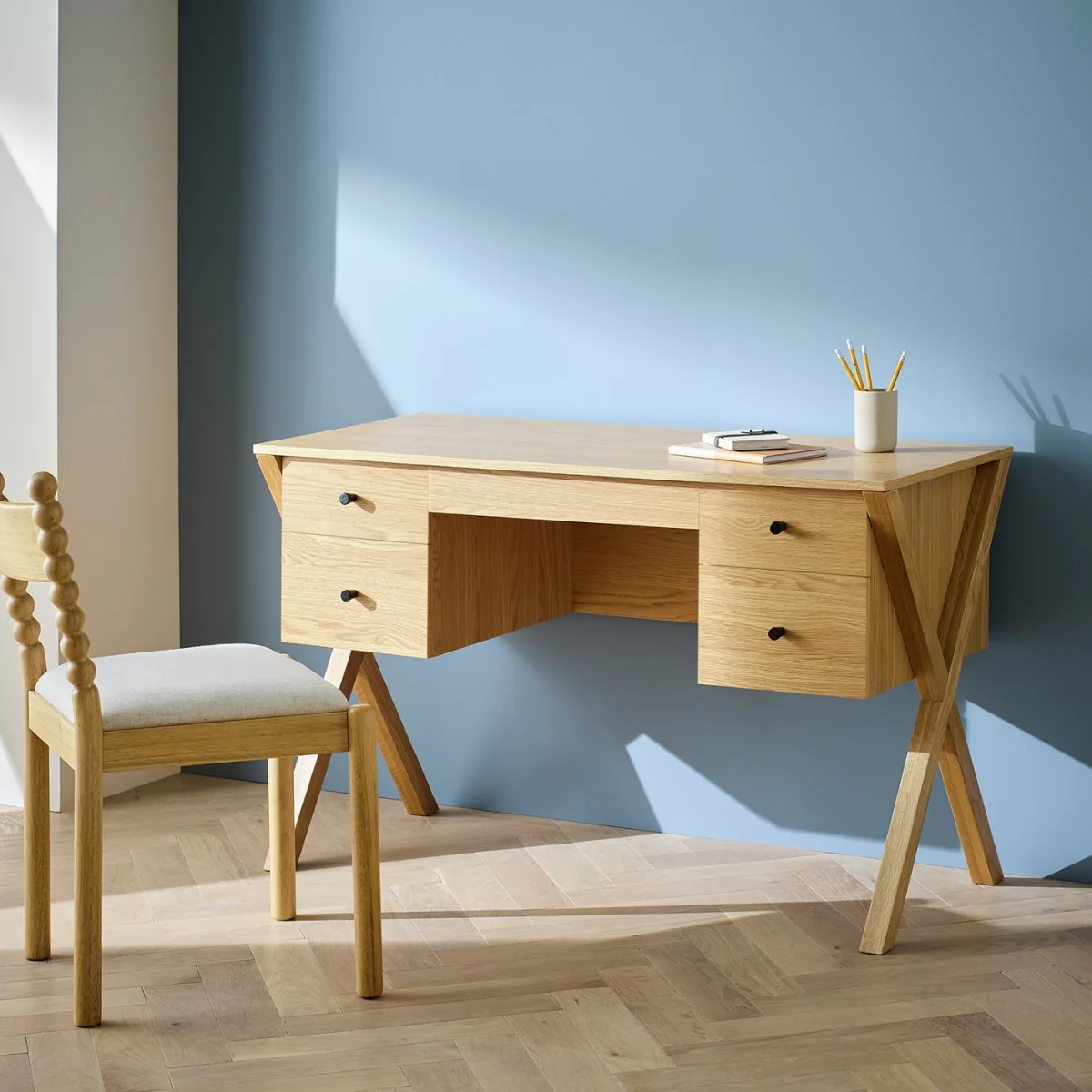 Habitat Harlene Desk - Oak – image 1