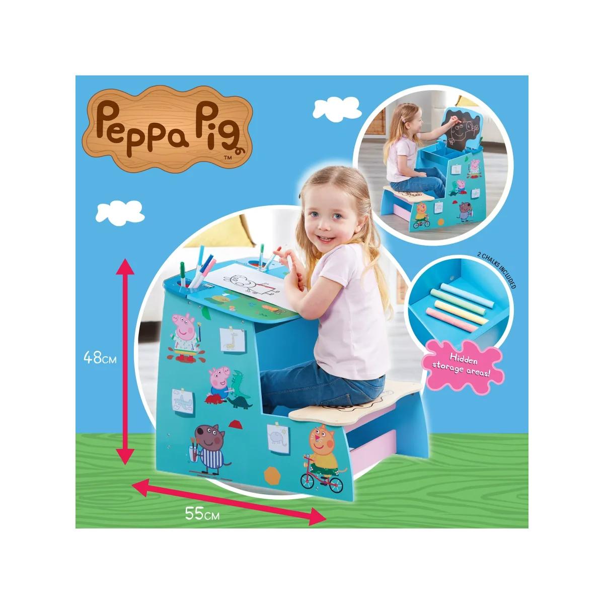Peppa Pig Wooden Play Desk – image 5
