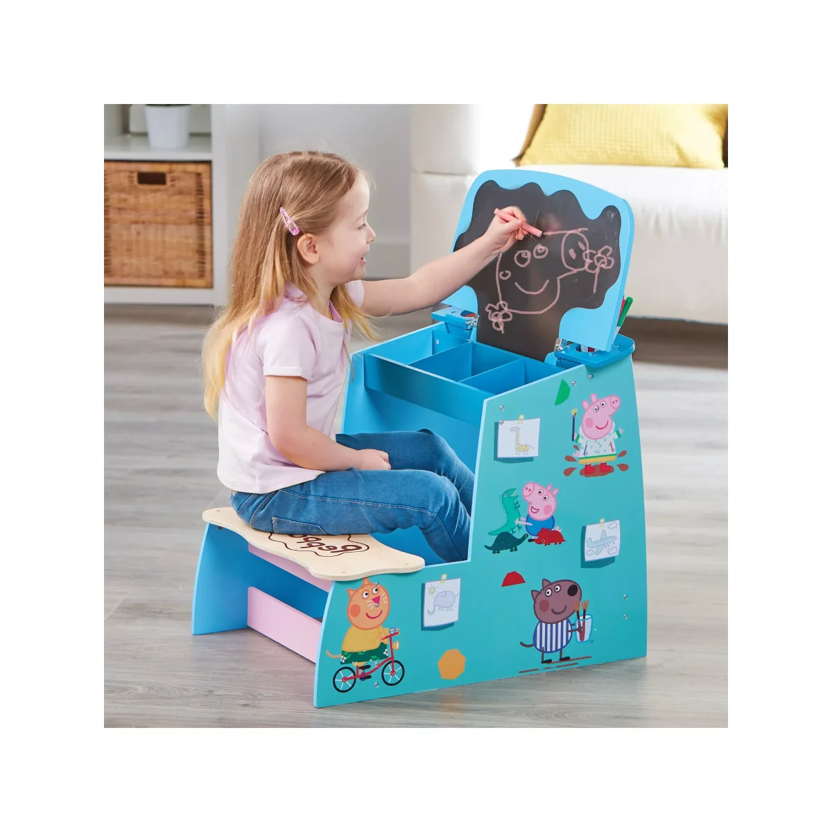 Peppa Pig Wooden Play Desk – image 8