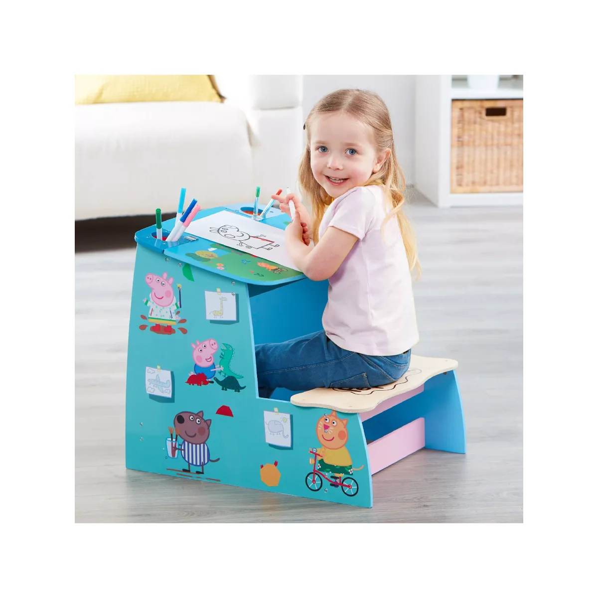 Peppa Pig Wooden Play Desk – image 9