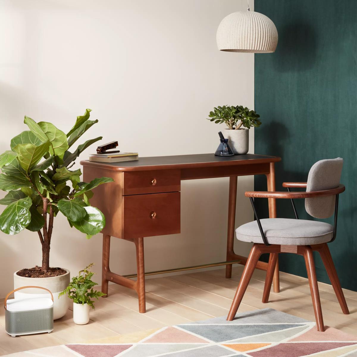 John Lewis & Partners Soren Narrow Desk, Walnut – image 5