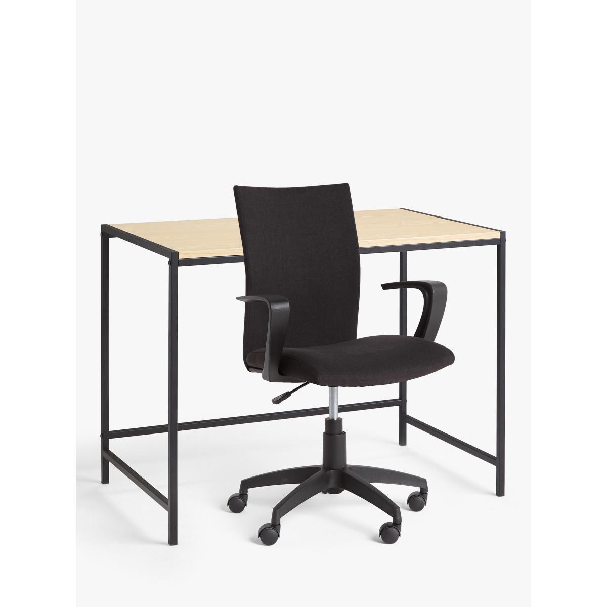 John Lewis ANYDAY Box Desk and Gerard Office Chair, Black – image 3