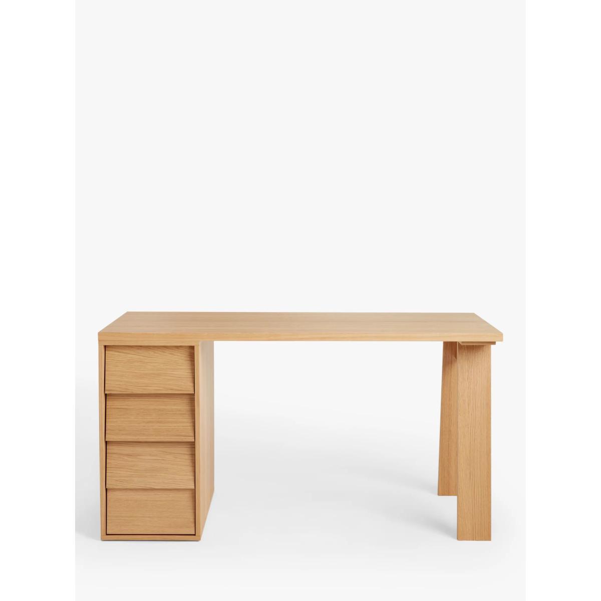 John Lewis & Partners Louvre Desk, Natural, FSC Certified (Oak Veneered Chipboard) – image 2