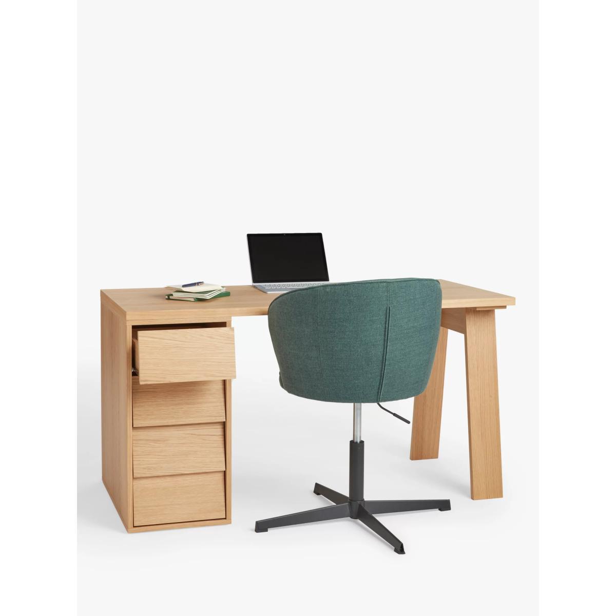 John Lewis & Partners Louvre Desk, Natural, FSC Certified (Oak Veneered Chipboard) – image 3
