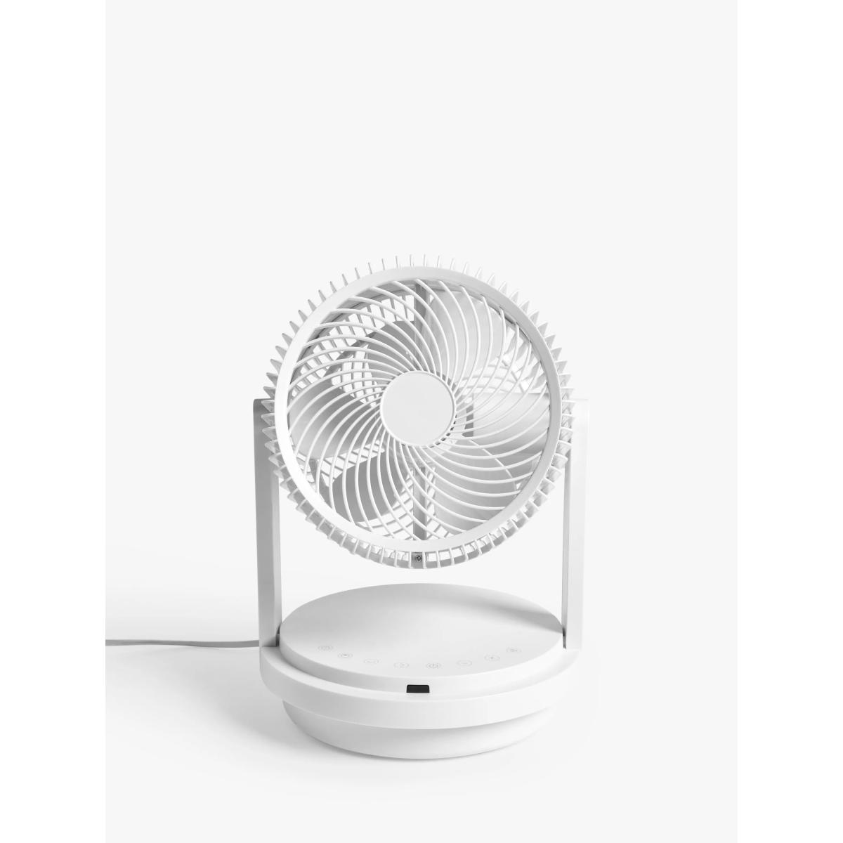 John Lewis Circulator Desk Fan, White – image 2