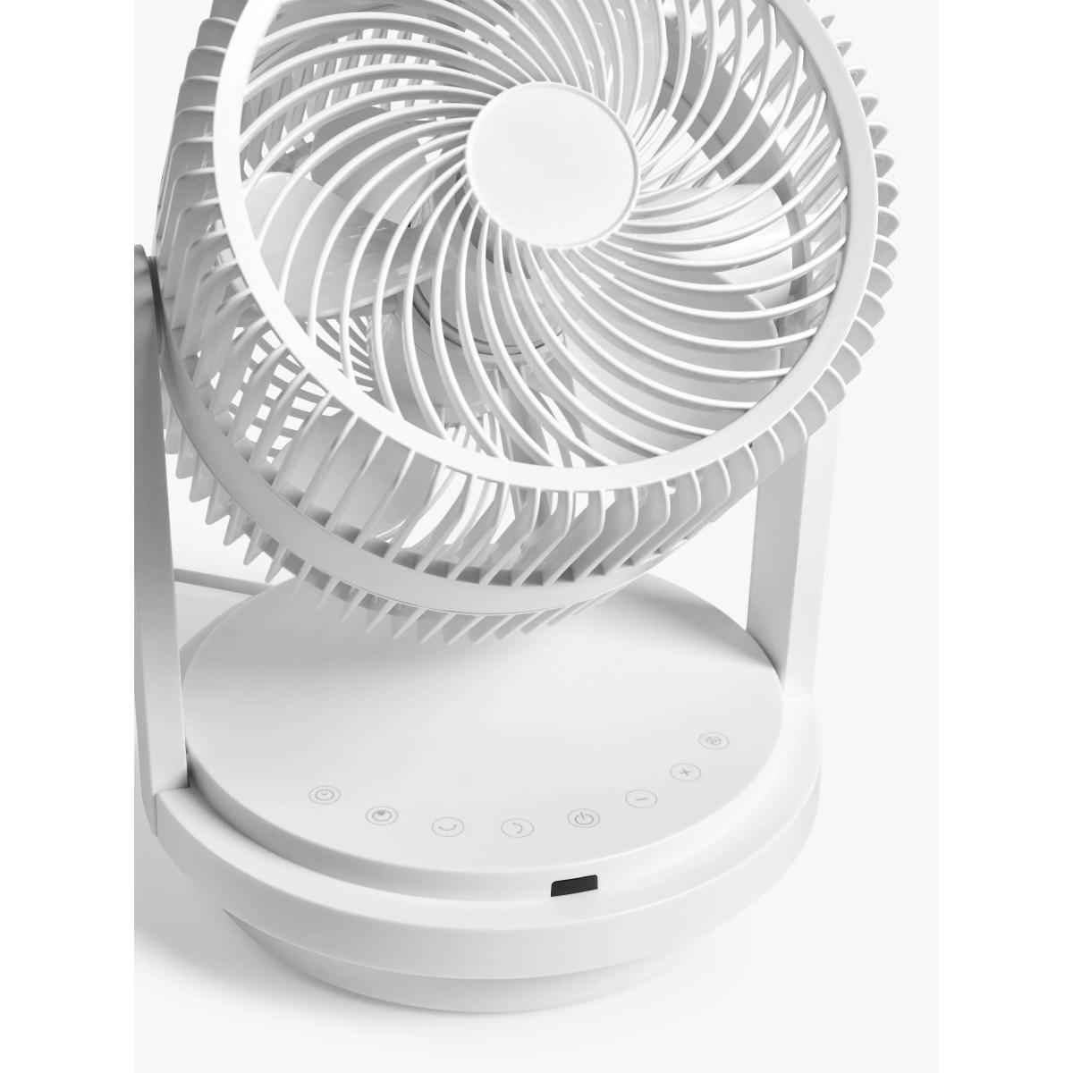 John Lewis Circulator Desk Fan, White – image 3