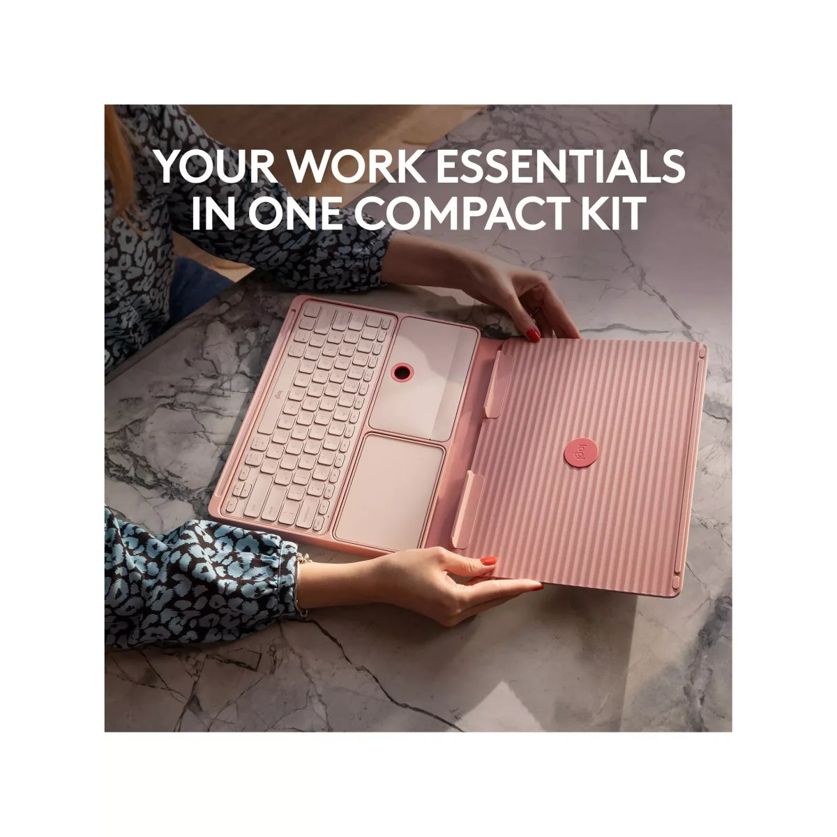 Logitech Casa Pop-Up Desk with Wireless Keyboard & Touchpad – image 4