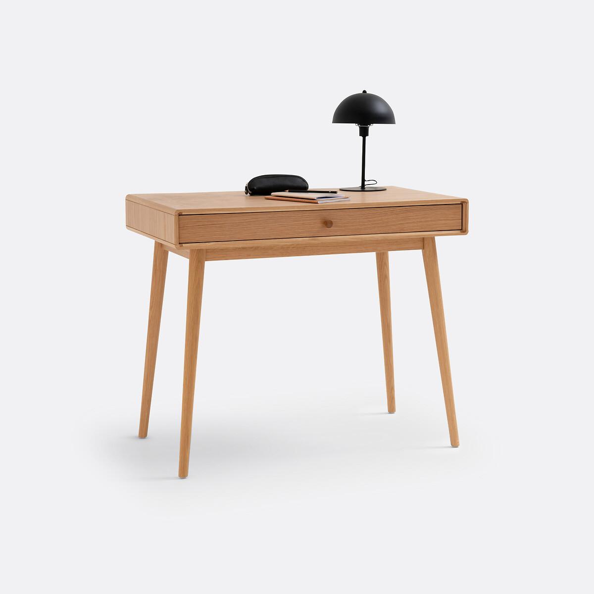 Miji 1-Drawer Scandi Oak Desk – image 2