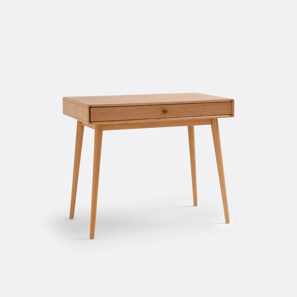 Miji 1-Drawer Scandi Oak Desk – image 3