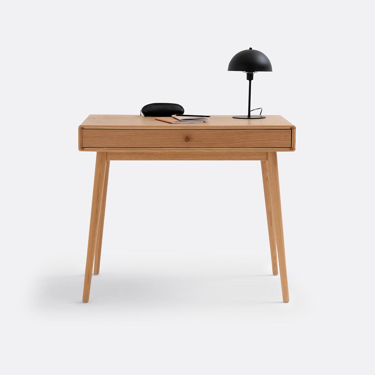 Miji 1-Drawer Scandi Oak Desk – image 4