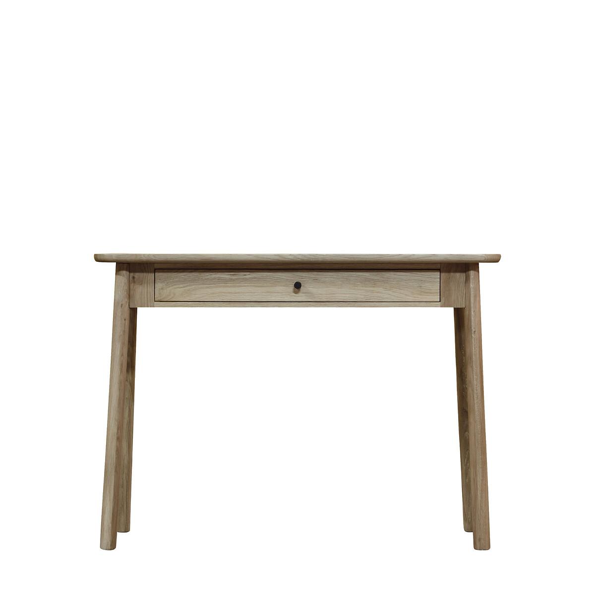 Kargil Scandi Distressed Oak 1 Drawer Desk – image 5