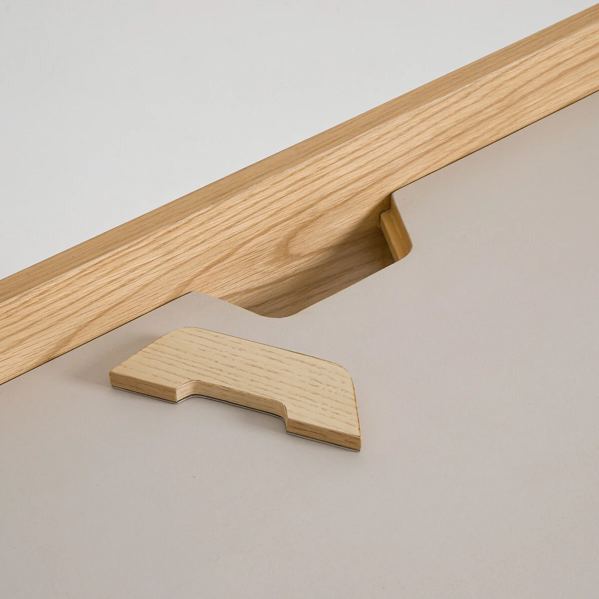 Junius Desk in Oak Veneer and Leather Designed By Emmanuel Gallina – image 7