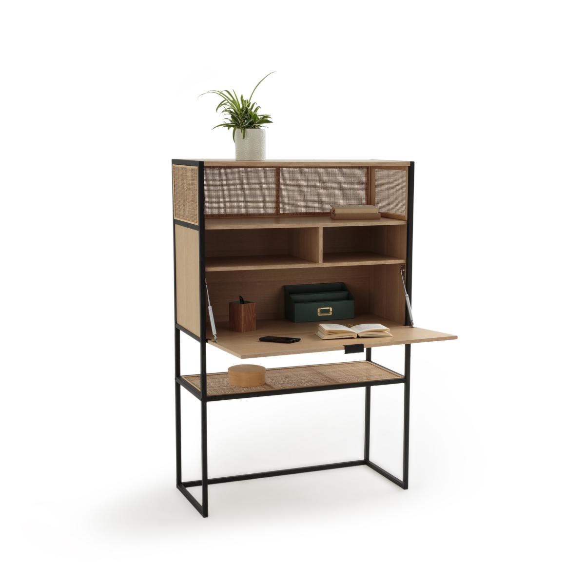 Talist Secretary's Desk with Woven Rattan – image 3