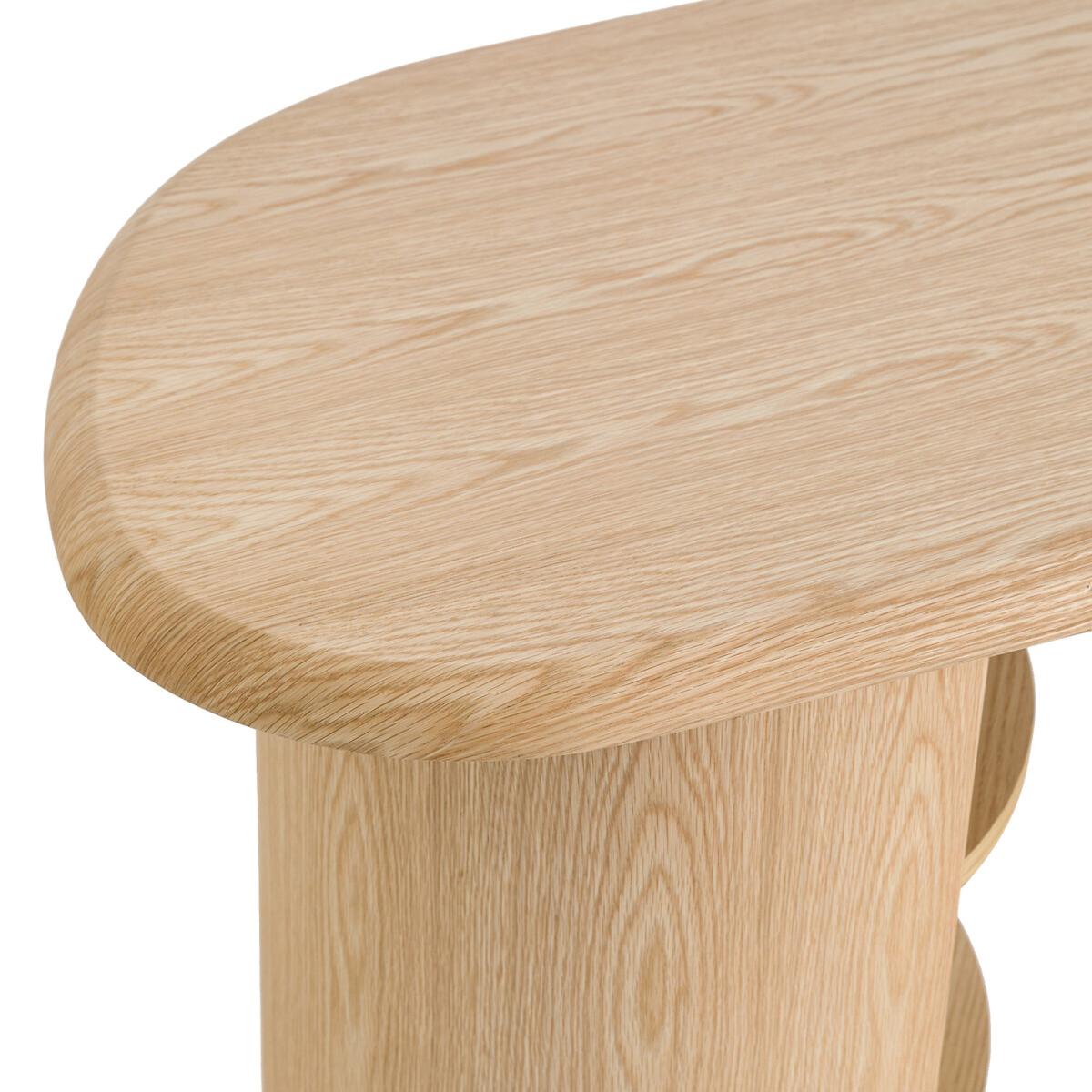 Smith Oak Organic-Shaped Desk – image 4