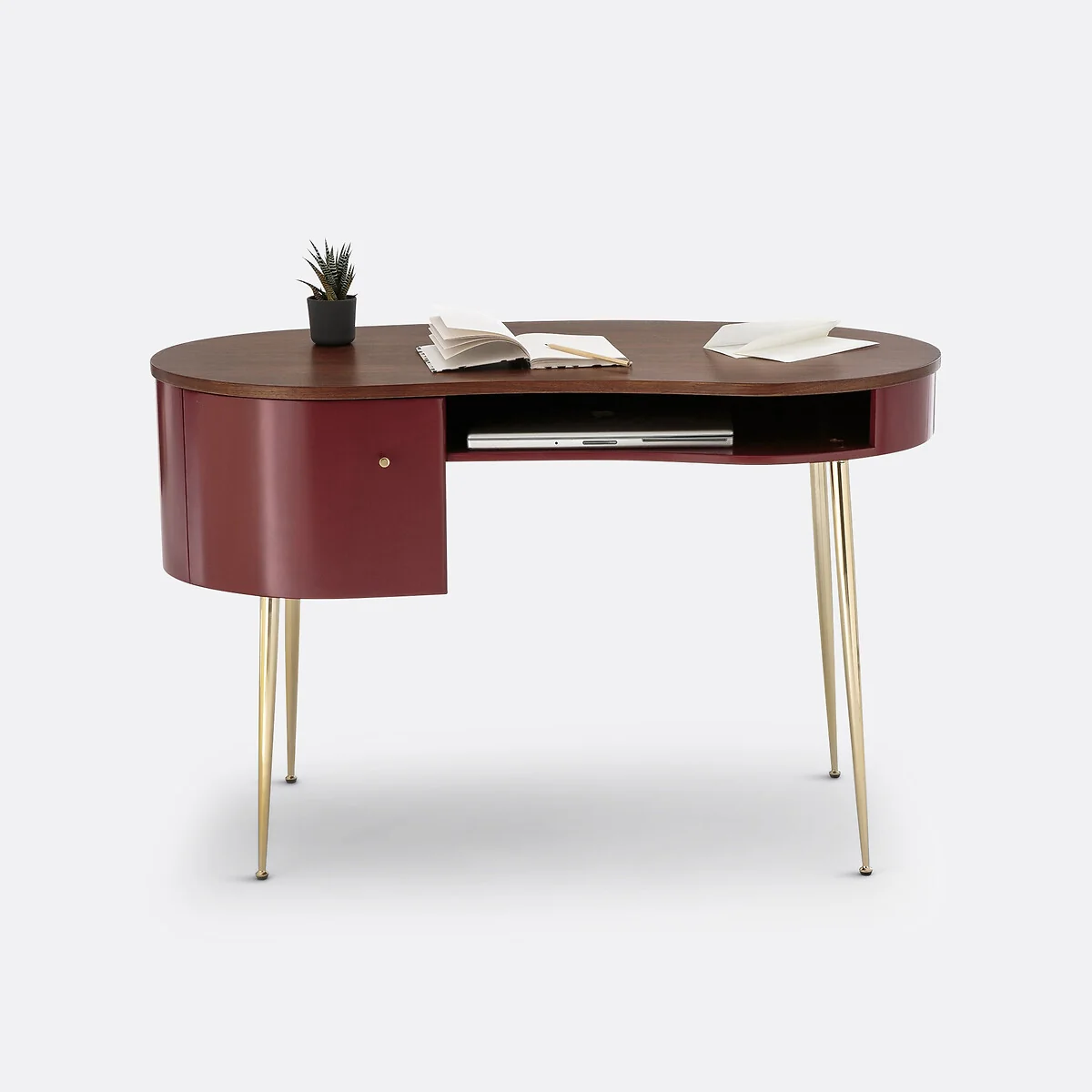 Topim Vintage Walnut Veneer Desk – image 3