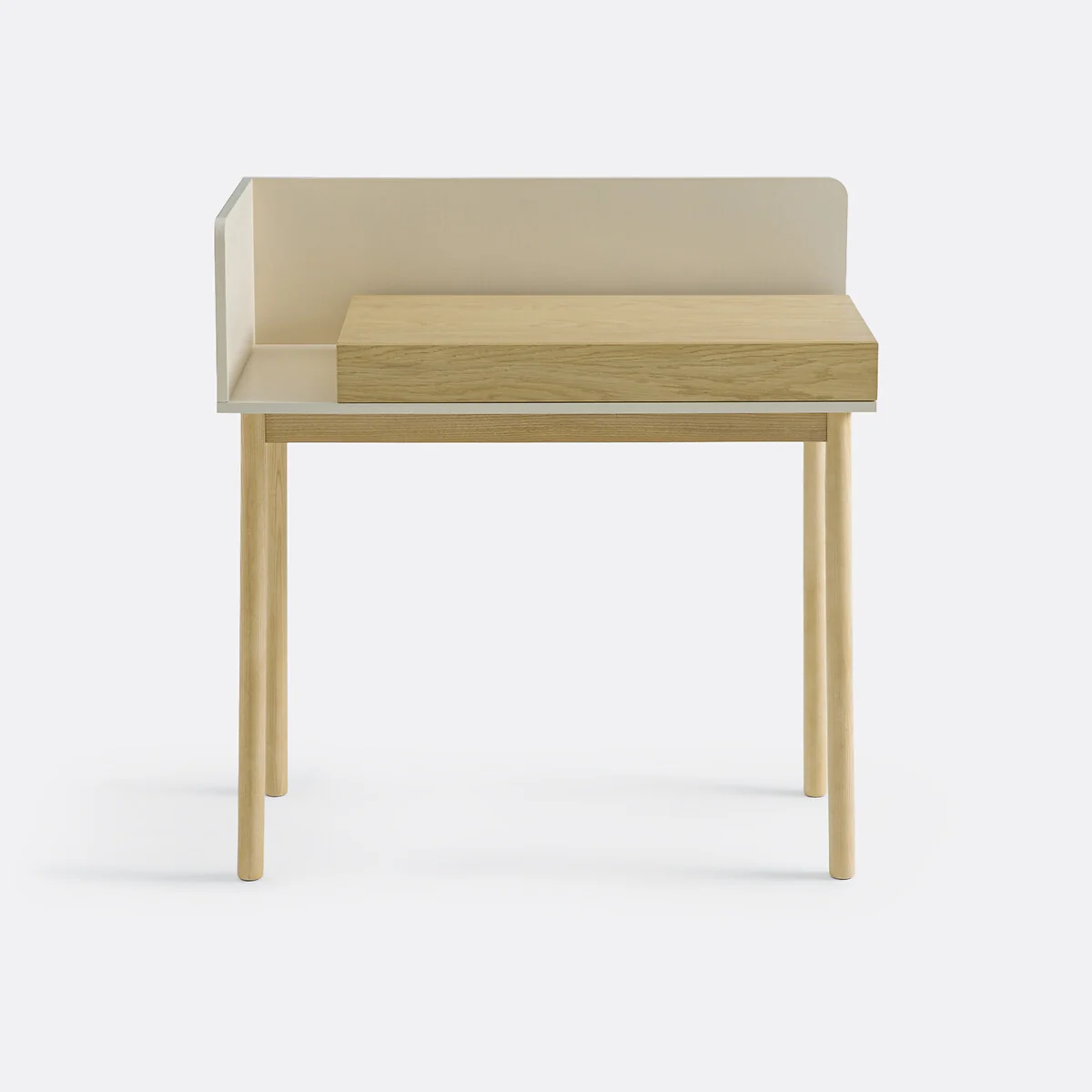 Graphy 1 Drawer Desk in Oak Veneer – image 3