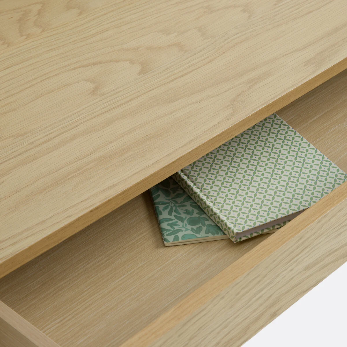 Graphy 1 Drawer Desk in Oak Veneer – image 7