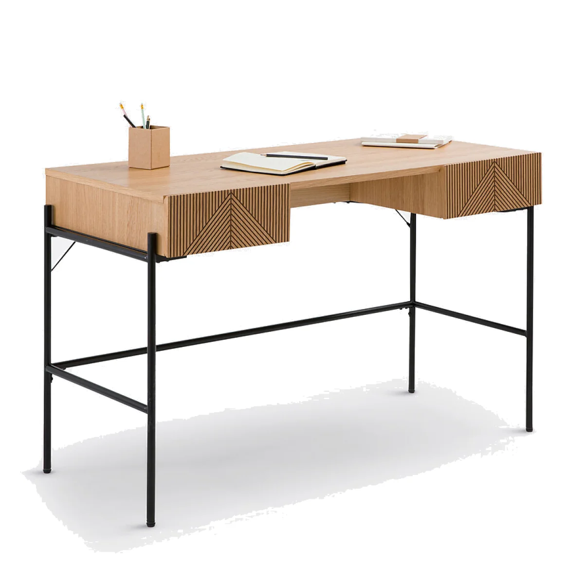 Lodge 2-Drawer Desk – image 1