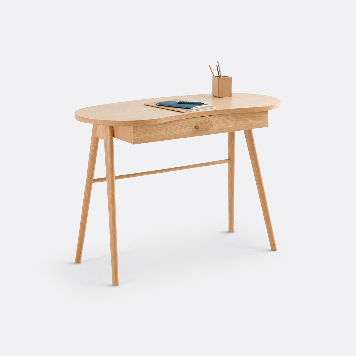 Anda Oak Veneer 1-Drawer Desk – image 2