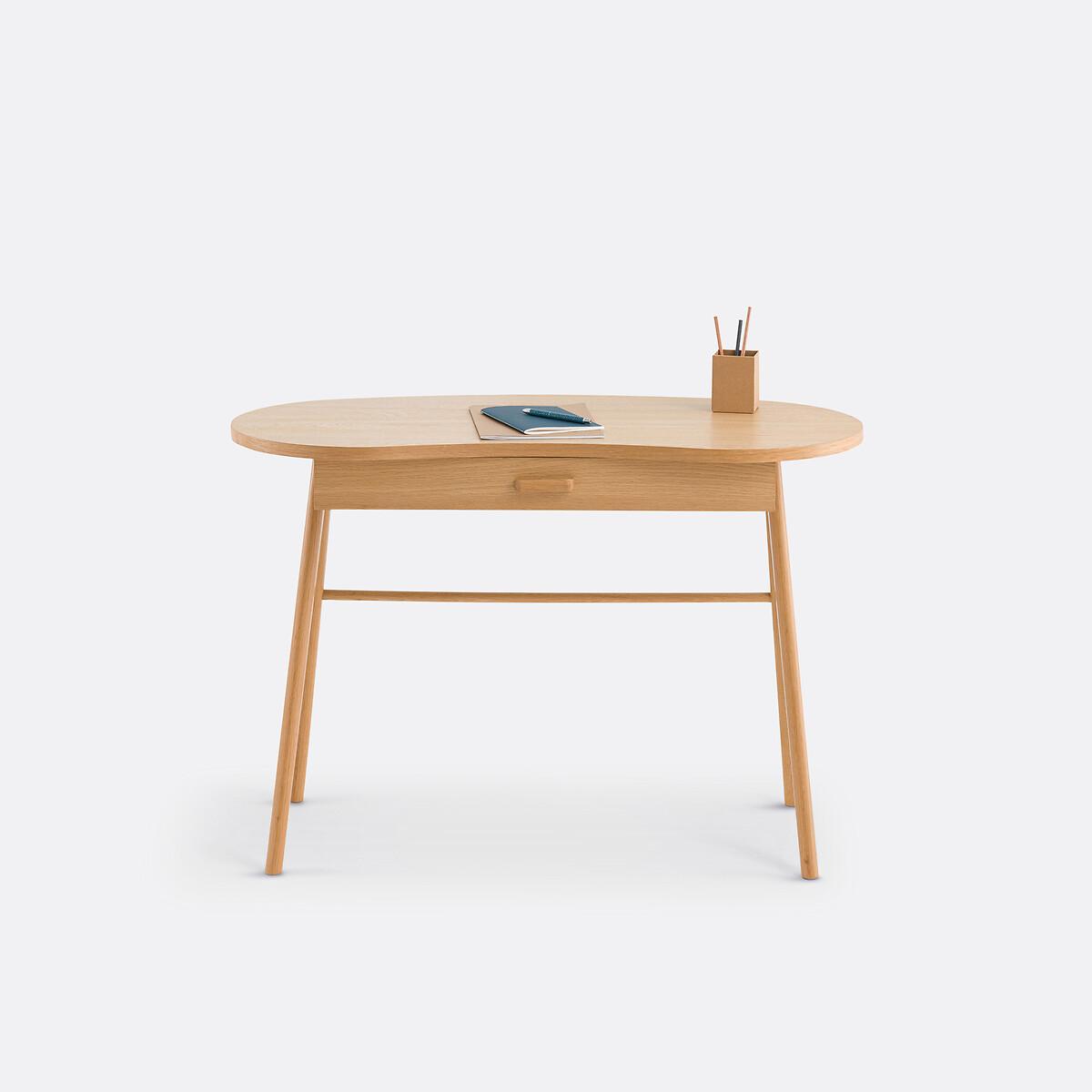 Anda Oak Veneer 1-Drawer Desk – image 3