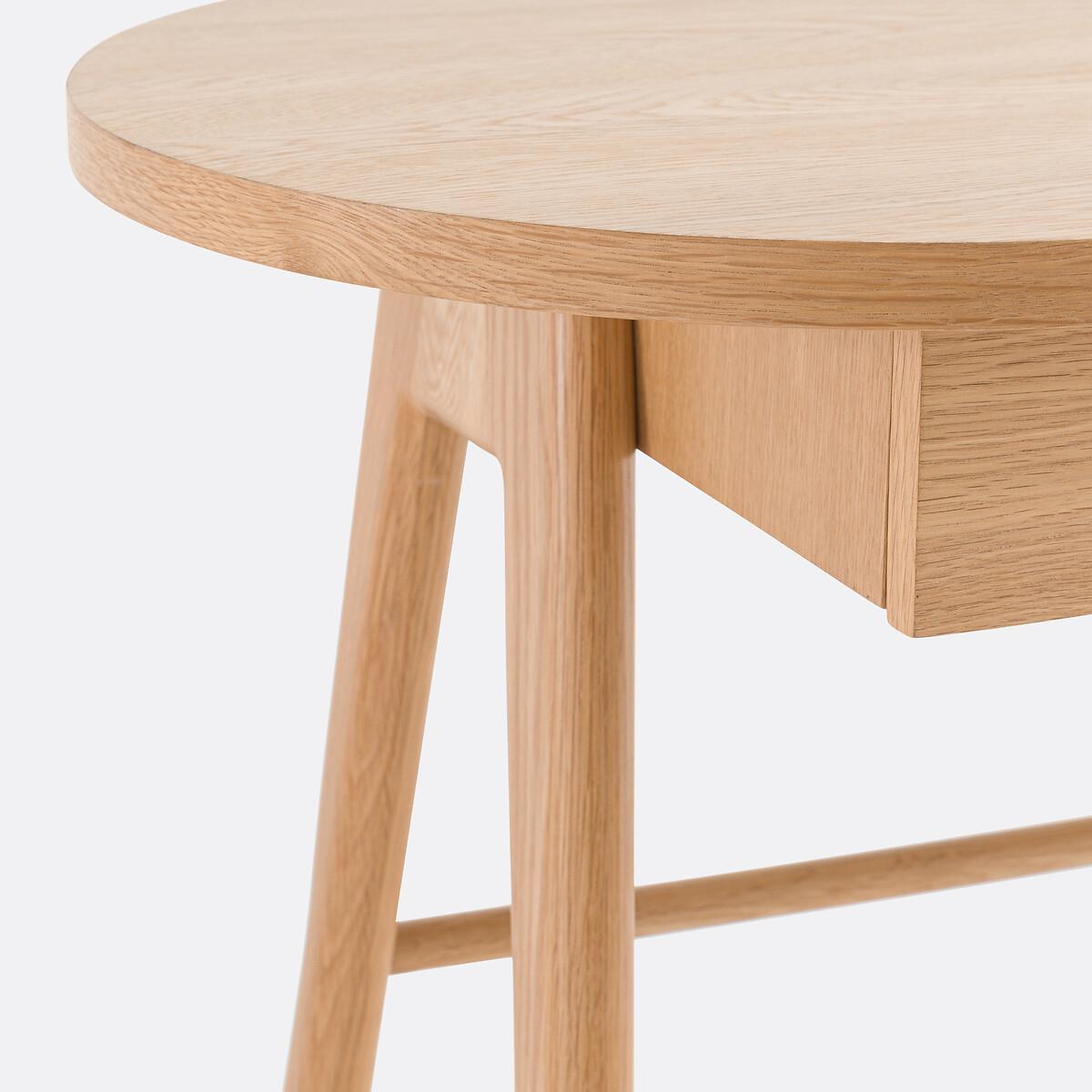 Anda Oak Veneer 1-Drawer Desk – image 5