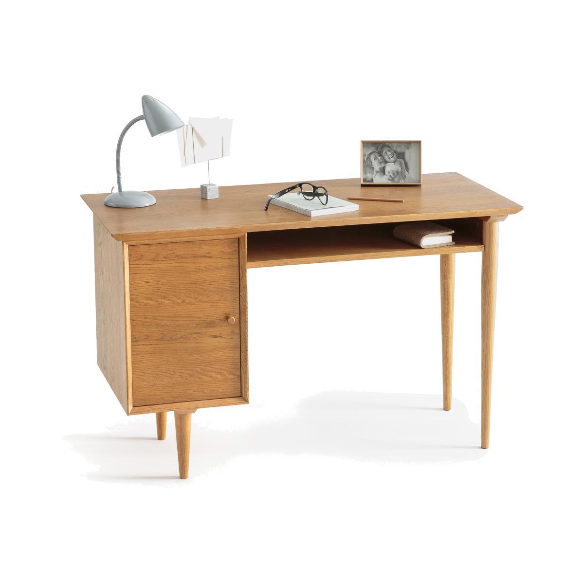 Quilda Vintage-Style Desk with 1 Cupboard – image 1