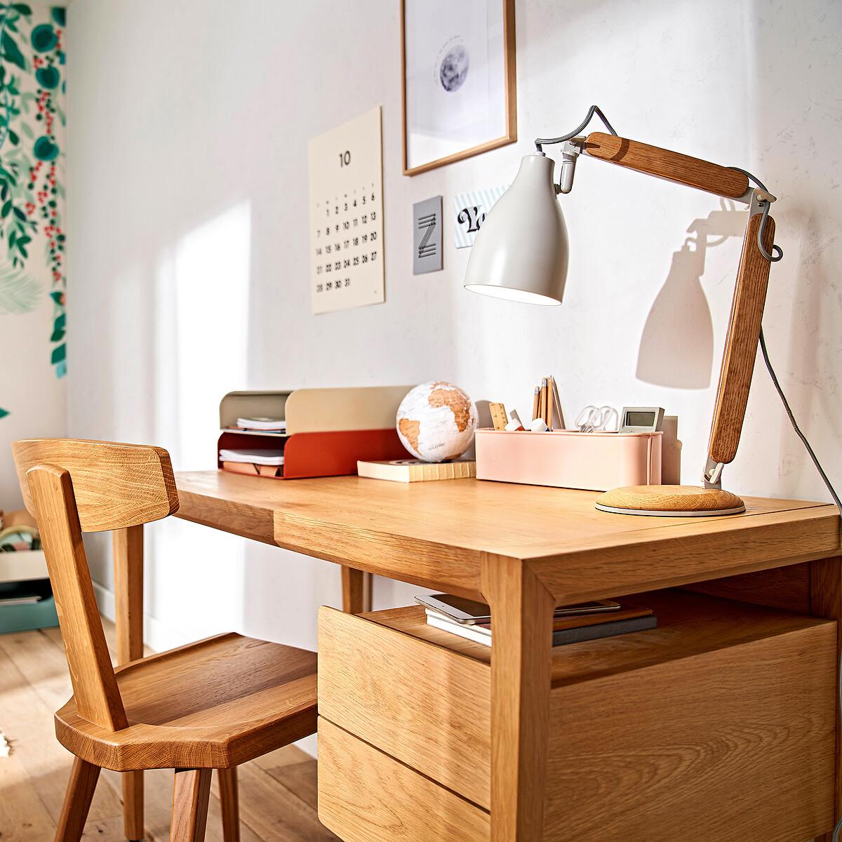 Nizou Oak Veneered Desk, by E. Gallina – image 8