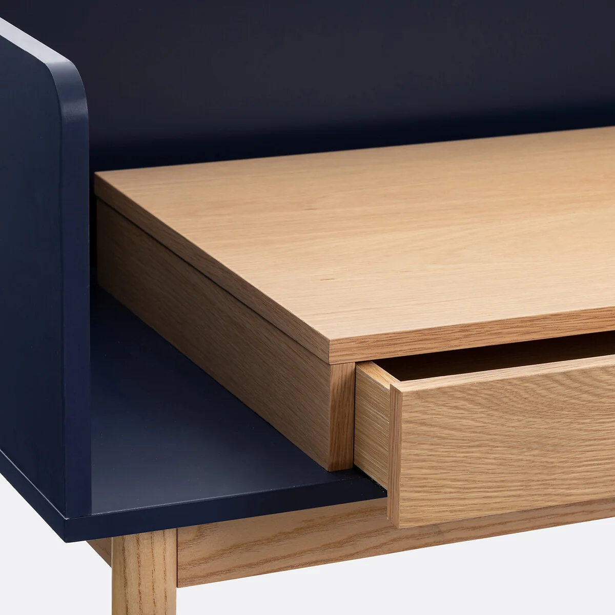 Graphy 1 Drawer Desk in Oak Veneer – image 6