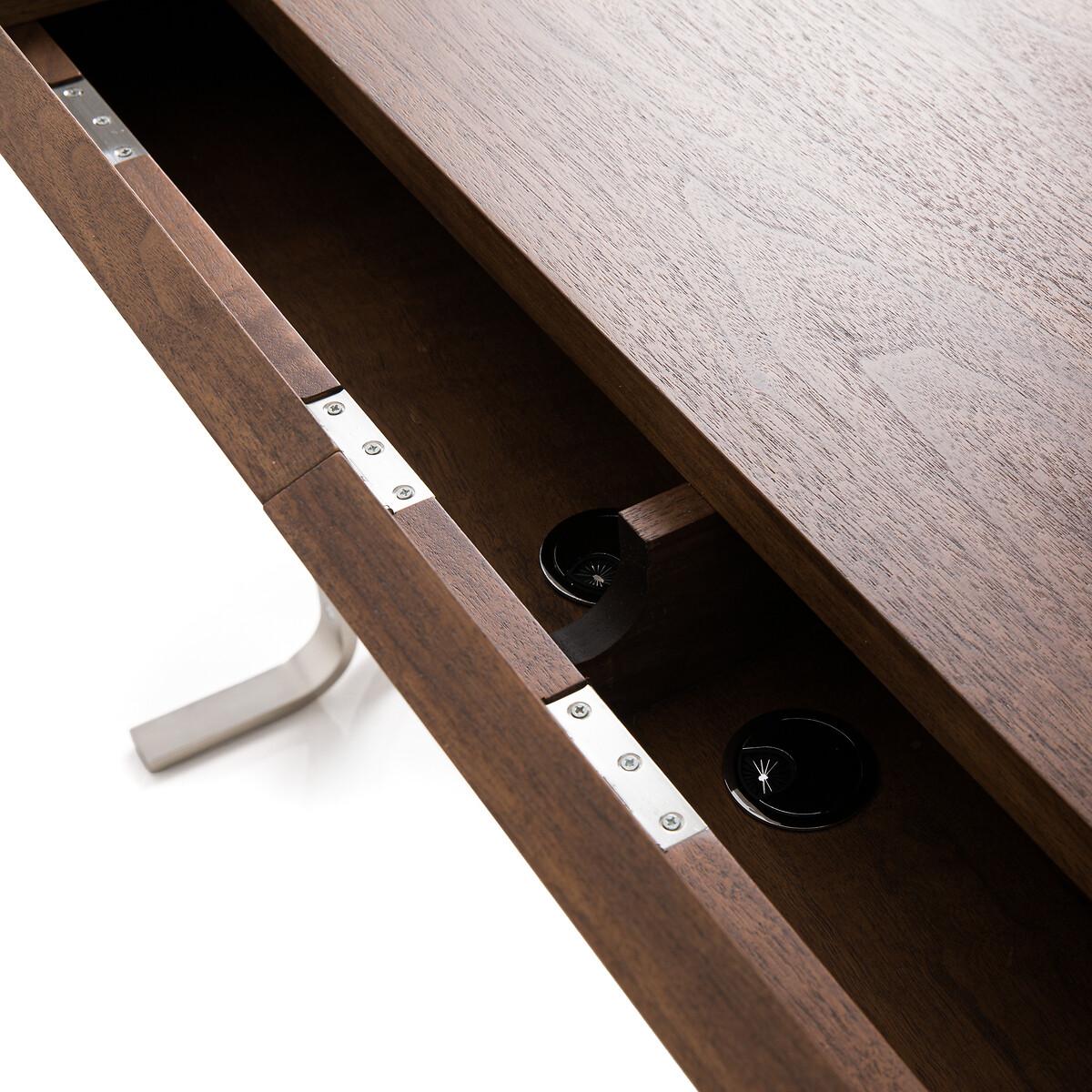 Jackson Walnut & Satin Nickel Desk – image 6