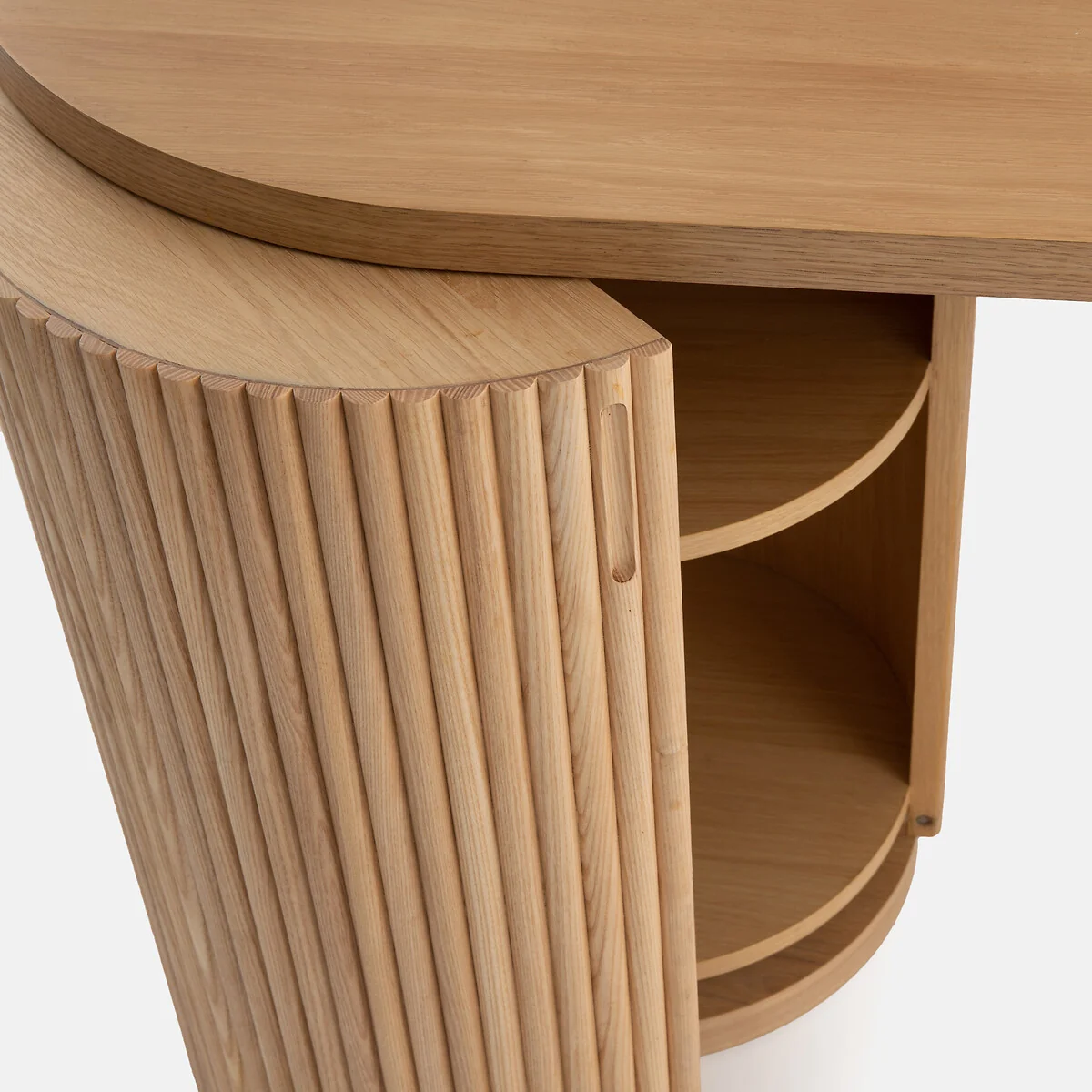 Genna Organically Shaped Desk with 1 Door – image 4