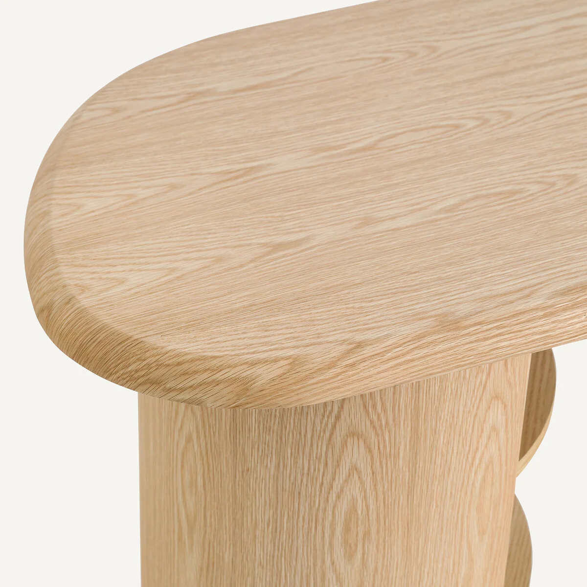 Smith Desk with Organic Shape in Oak Veneer – image 5