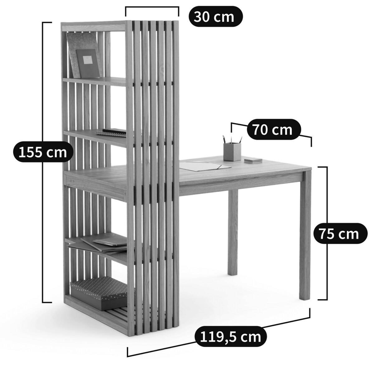 Theonie Reversible Bookcase Desk – image 6