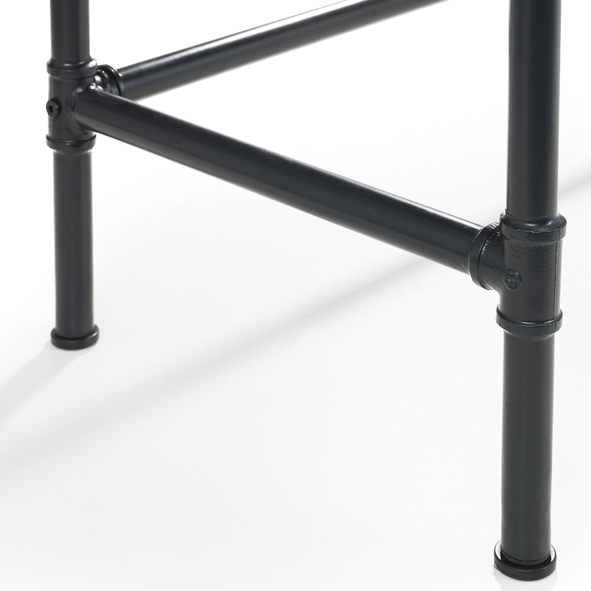 Abraham Solid Elm Wood Industrial Desk – image 5