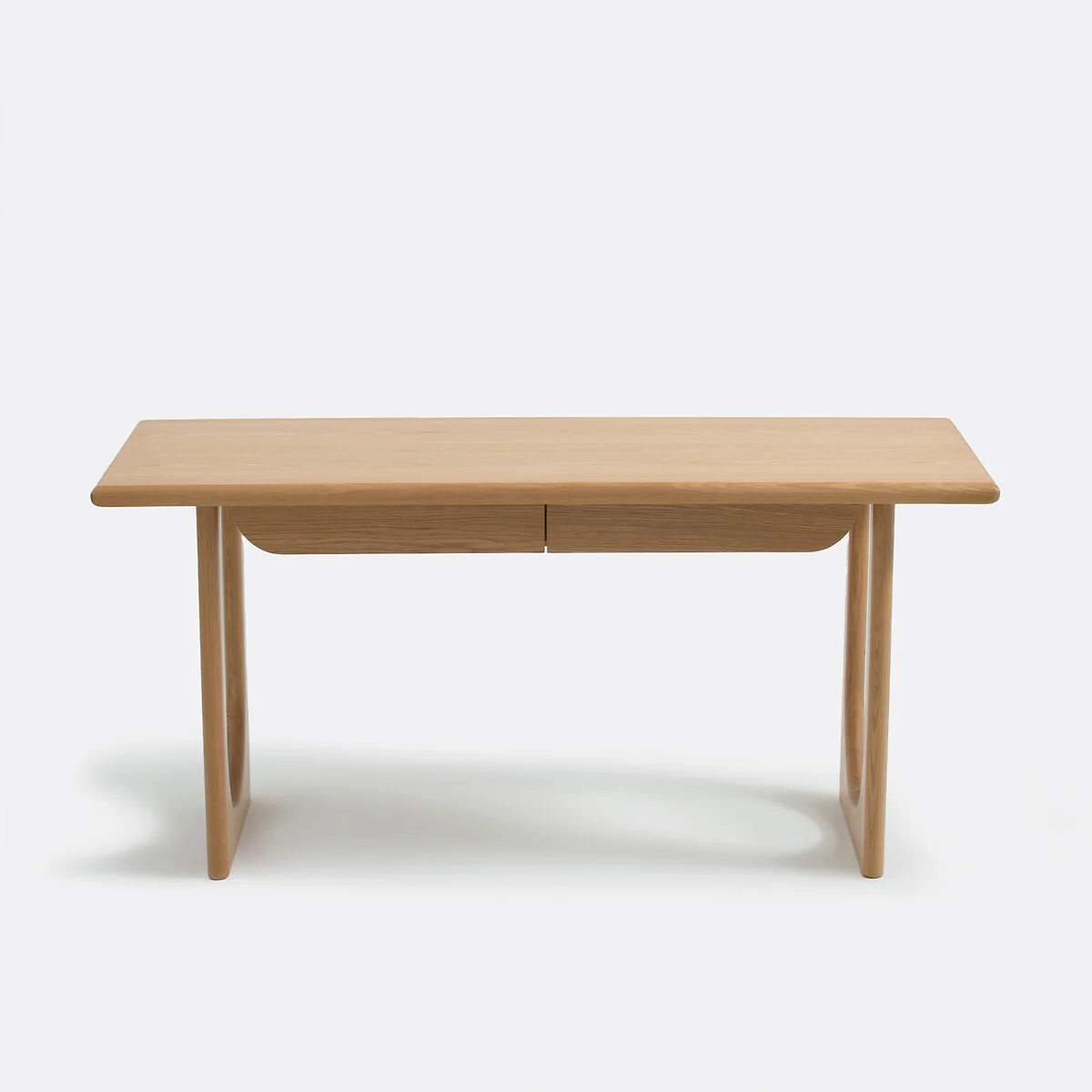 Douve XL Desk in Oak and Veneer 2 Drawers – image 3