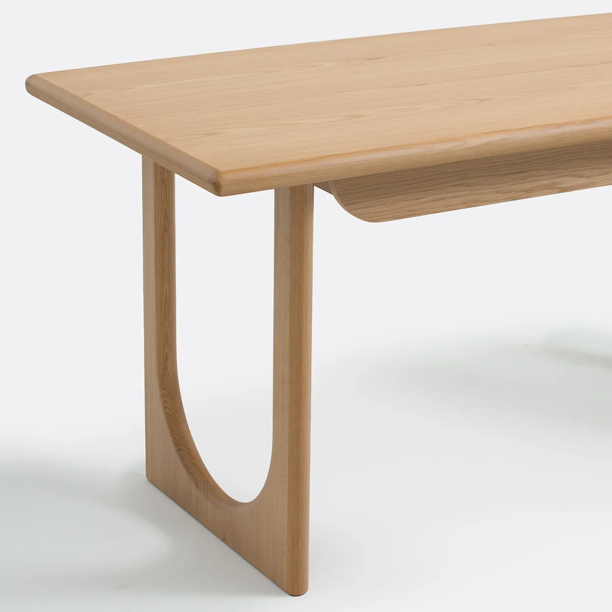 Douve XL Desk in Oak and Veneer 2 Drawers – image 5