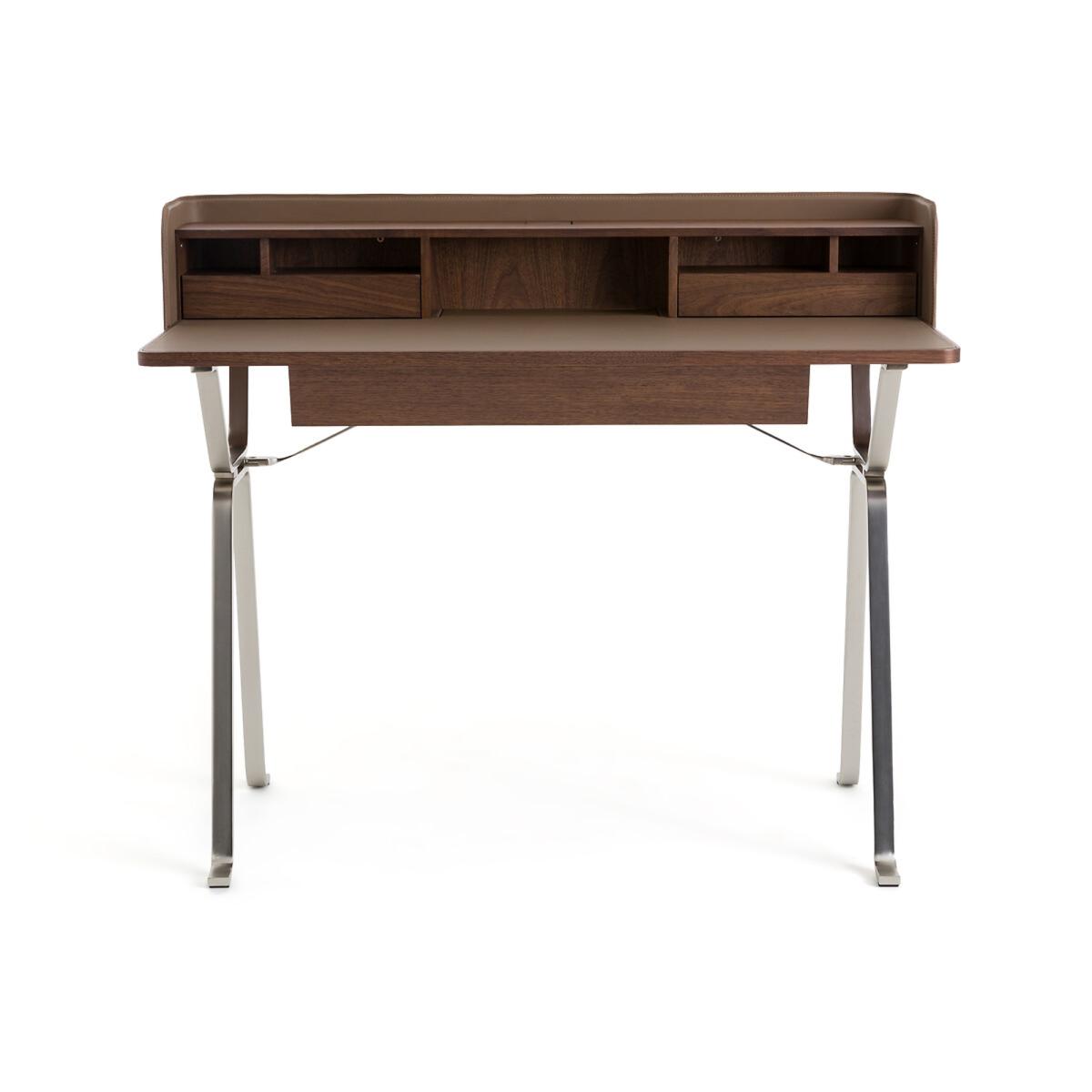 Nelsen Walnut Veneer Secretary Desk – image 2