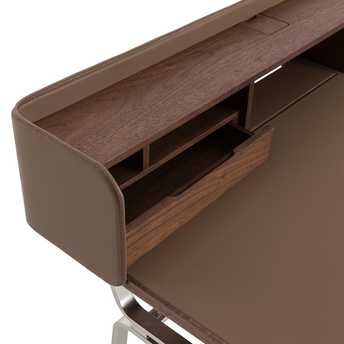 Nelsen Walnut Veneer Secretary Desk – image 4
