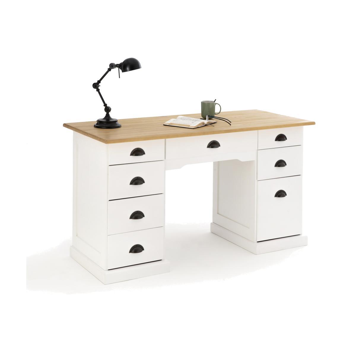 Betta Pine Desk with Double Stack – image 1