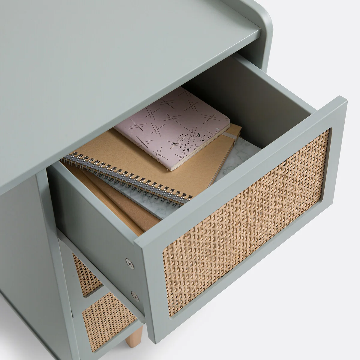 Kaya 6-Drawer Desk with 2 Cabinets – image 6